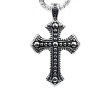 Antique silver cross pendant for men,vintage silver cross pendant jewelry